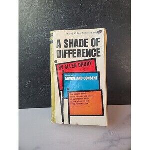 A Shade Of Difference By Allen Drury Paperback
